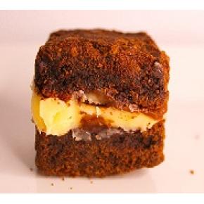 Brownie recheado com ninho e nutella