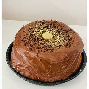 Bolo de cenoura vulcao de chocolate nobre